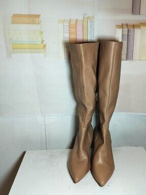 Dolce Vita Tall Pointed-Toe Over-the-Knee Boots in Taupe